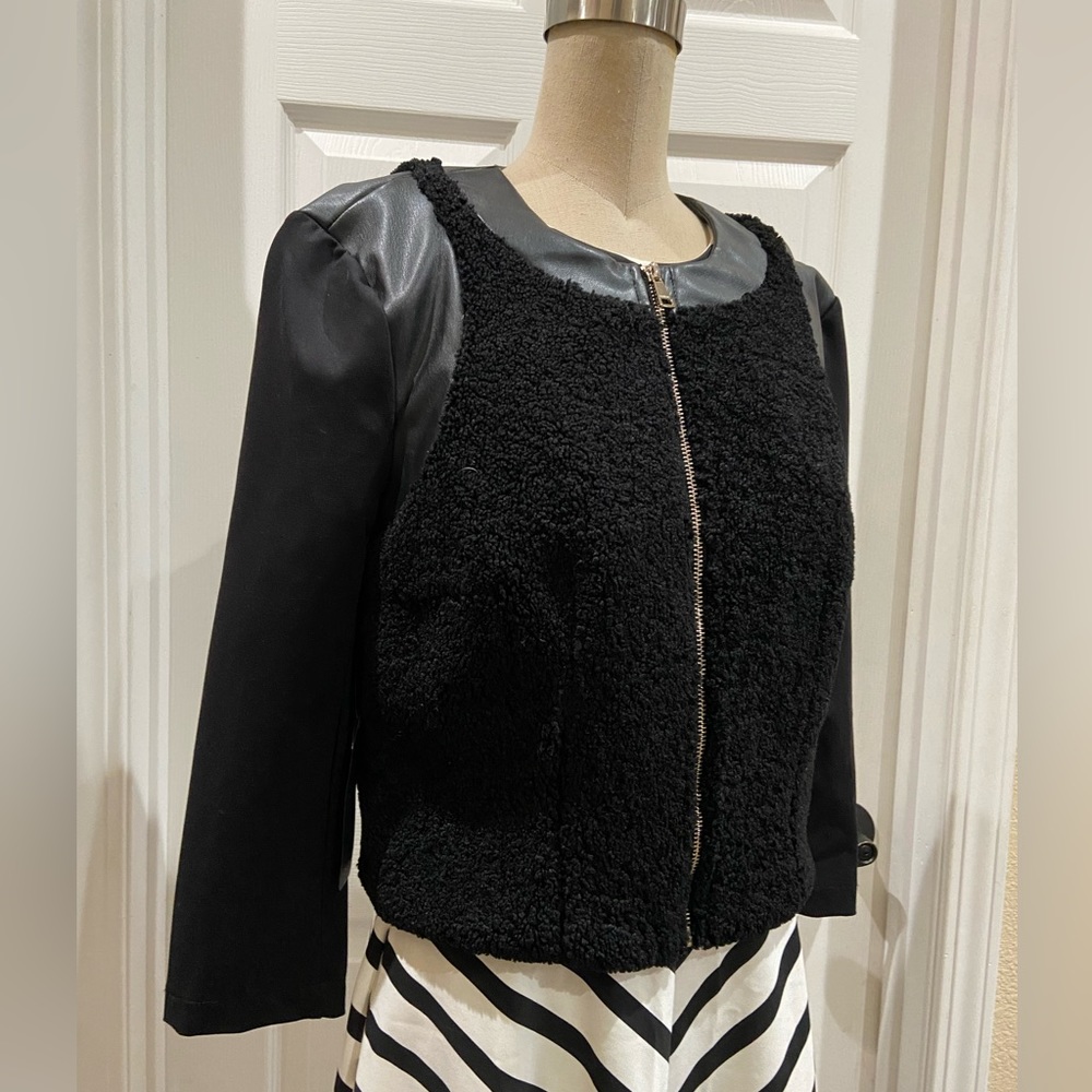 Bebe Faux leather jacket NWT